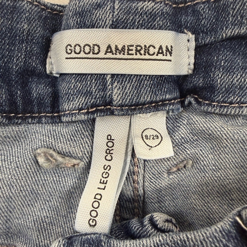Good American‎ Good Legs Crop Jeans Size 8/29 Mid Rise Skinny - Picture 8 of 11
